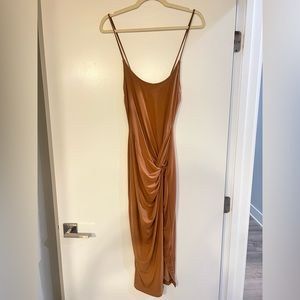 JLUXLABEL Pecan Karisa Slit Dress